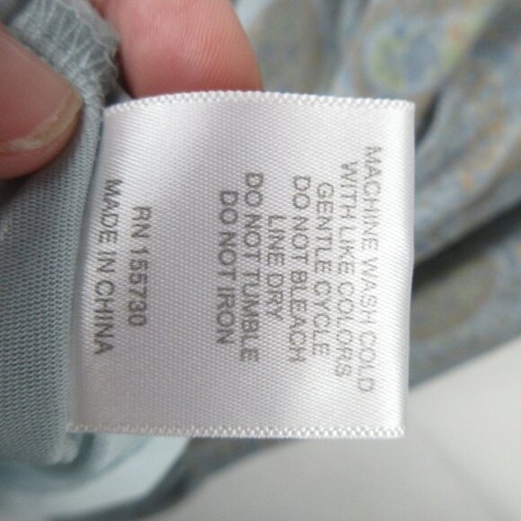 Jane and Delancey V-Neck Peasant Dress Size M 3/4 Sleeve Tiered Paisley - Picture 5 of 12